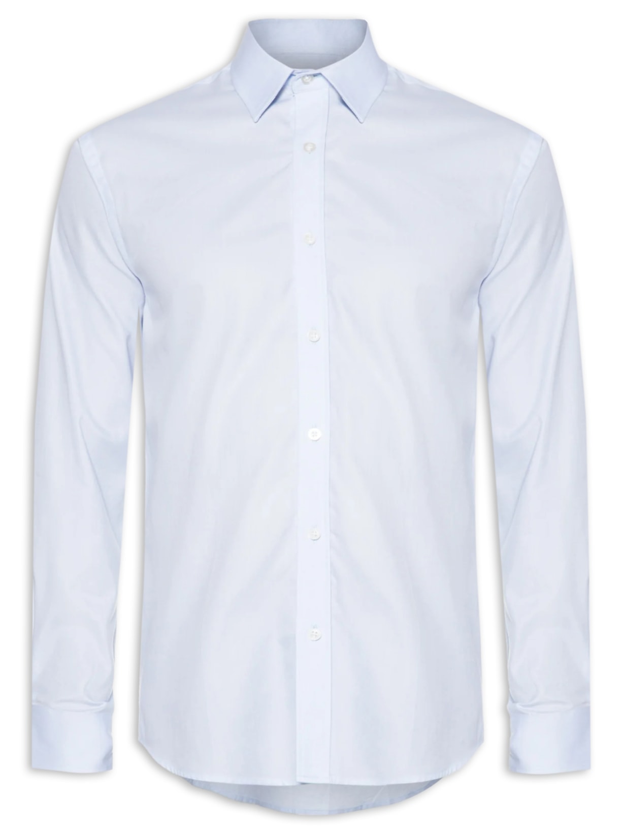 Camisa Masculina Regular Fit Algodão Pima - Azul