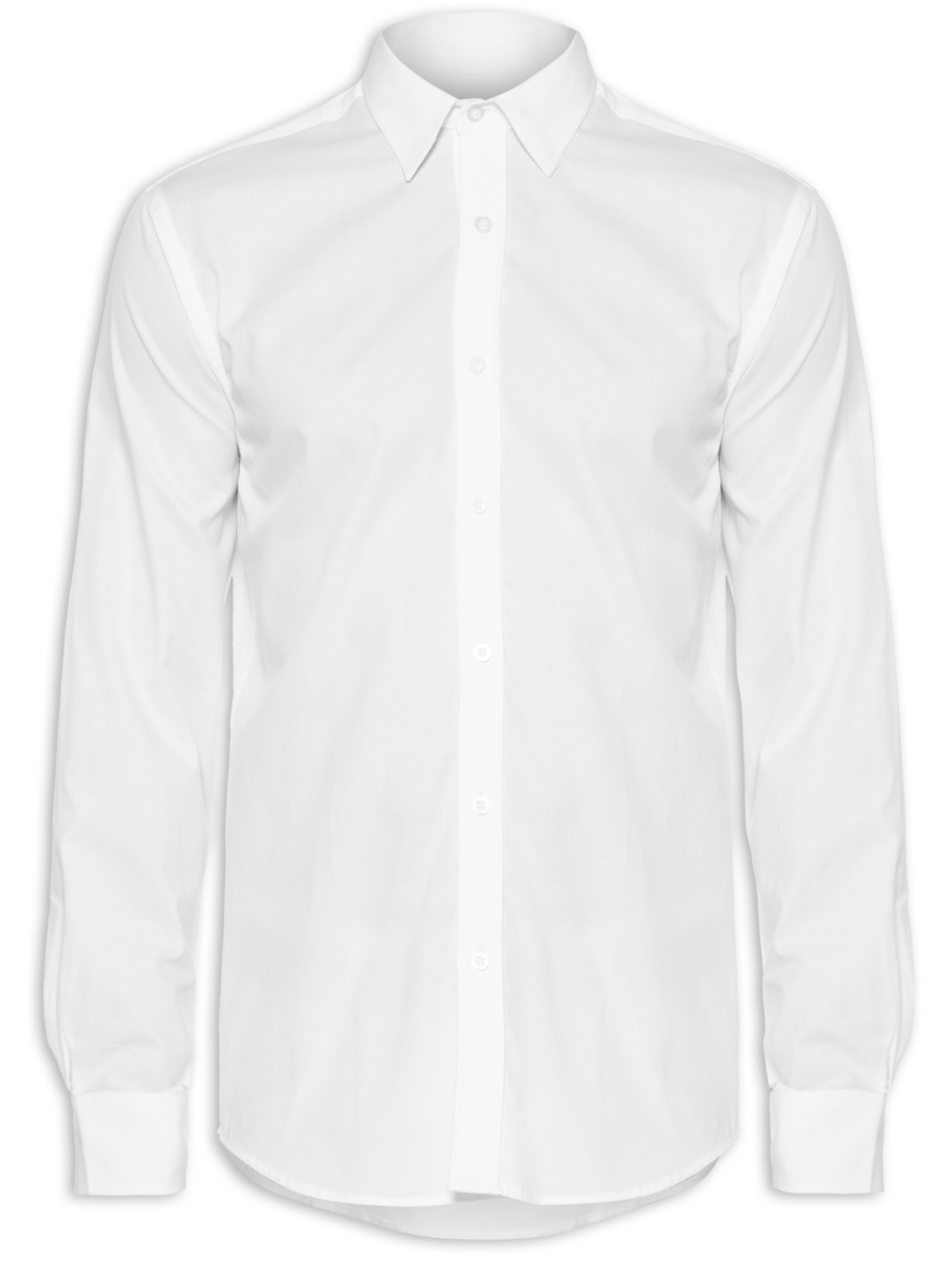 Camisa Masculina Regular Fit Algodão Pima - Branco