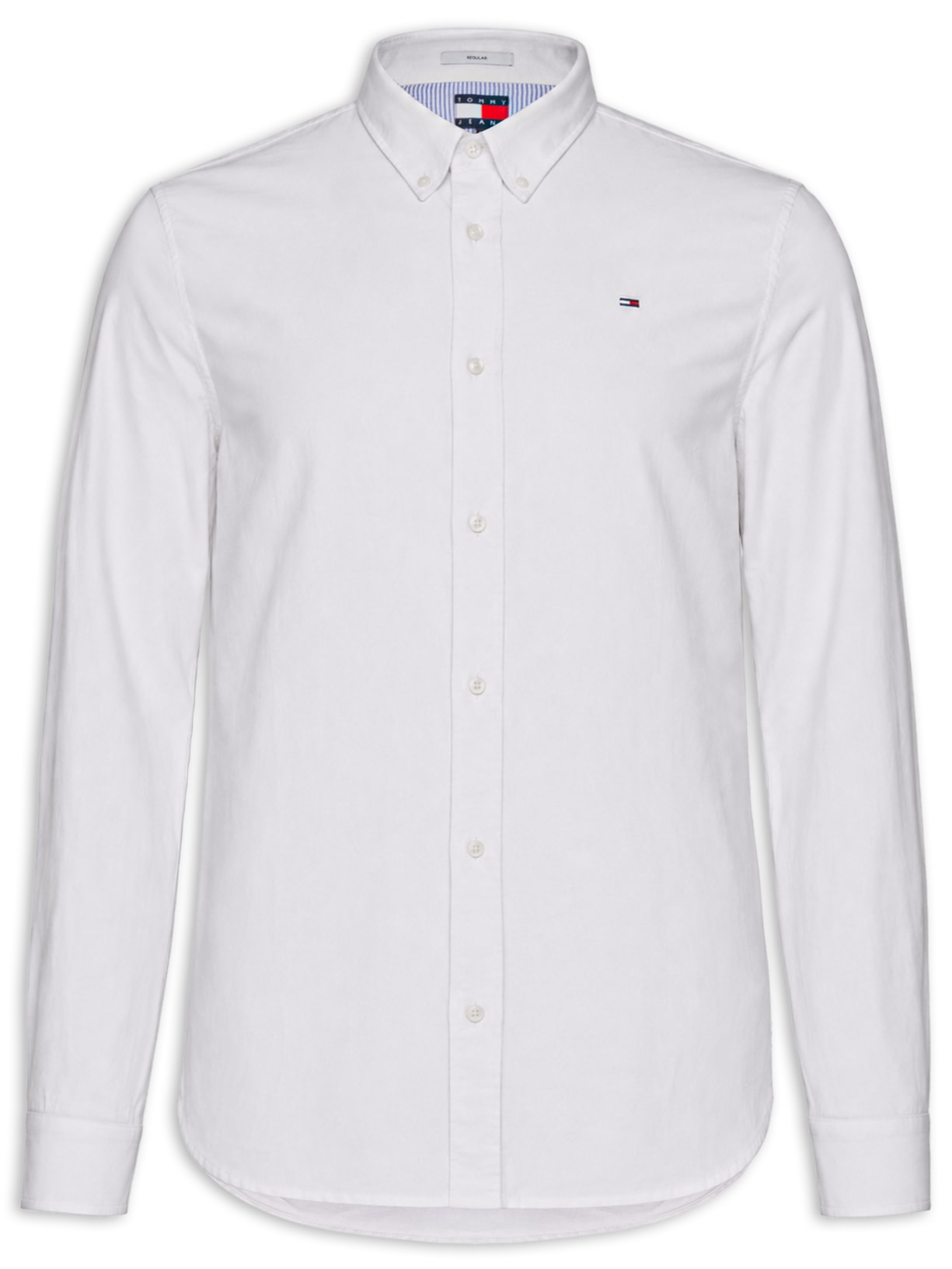 Camisa Masculina Regular Fit Button Down em Oxford - Off White