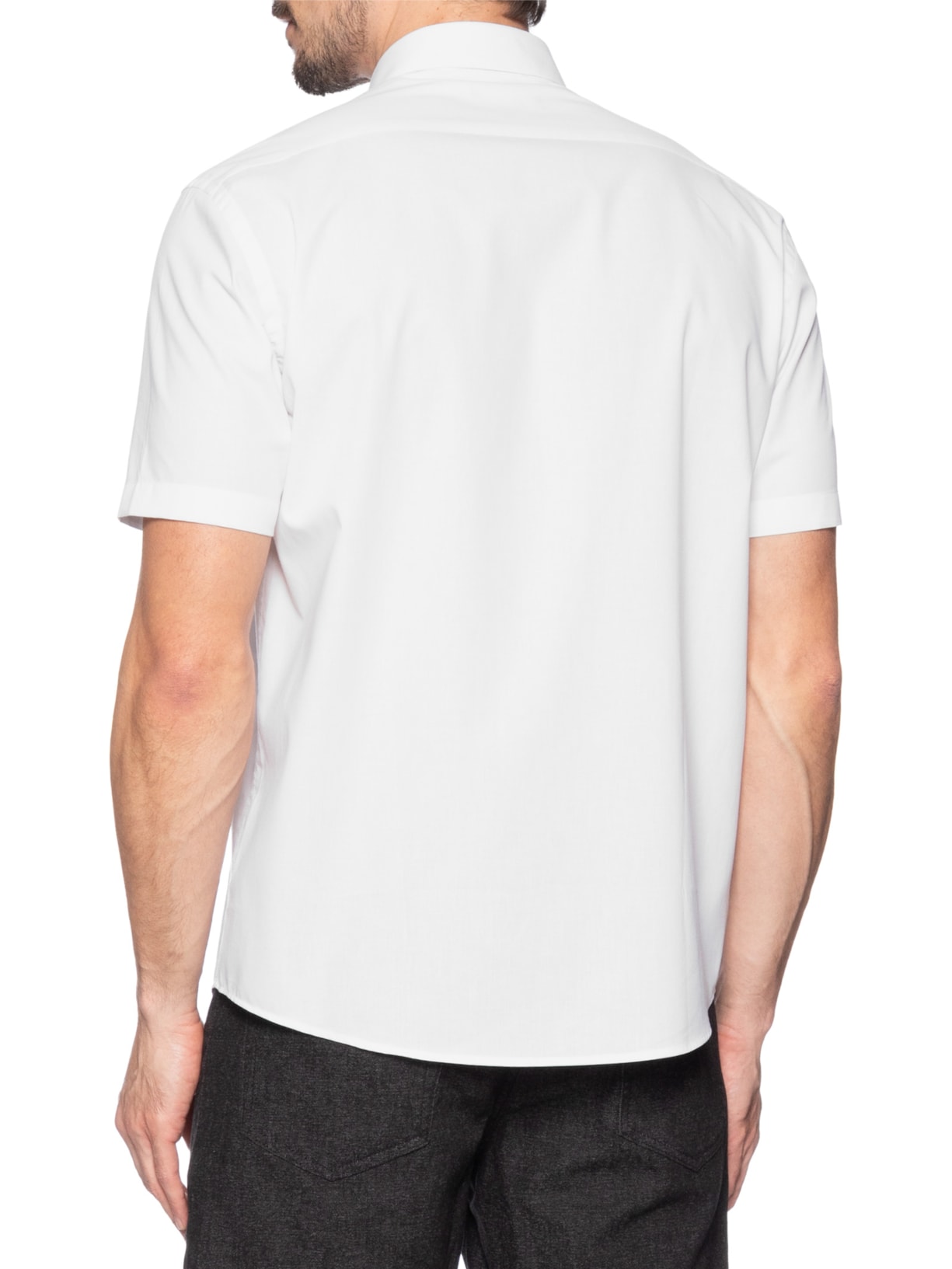 Camisa Masculina Regular Fit Com Bolso   Branco Aramis
