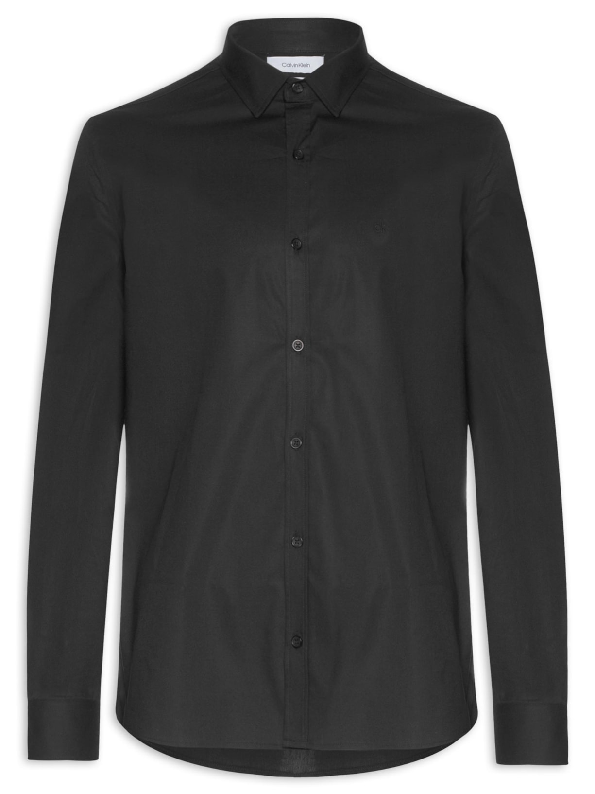 Camisa Masculina Regular Fit Galles Strech - Preto