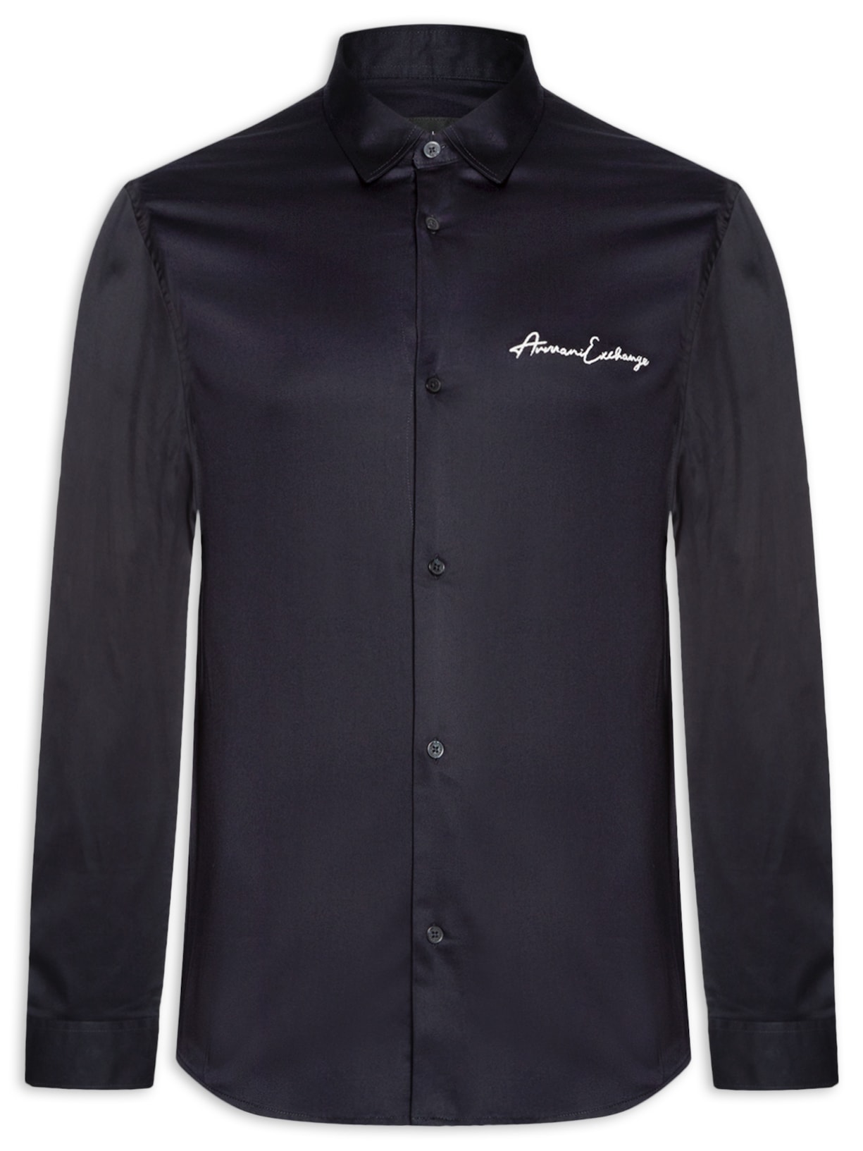 Camisa Masculina Regular Fit Logo - Azul