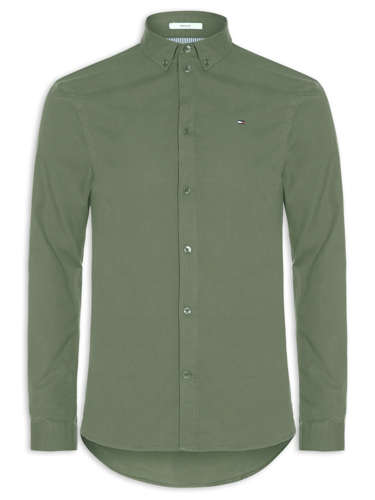Camisa Masculina Regular Fit Oxford – Verde Tommy Jeans