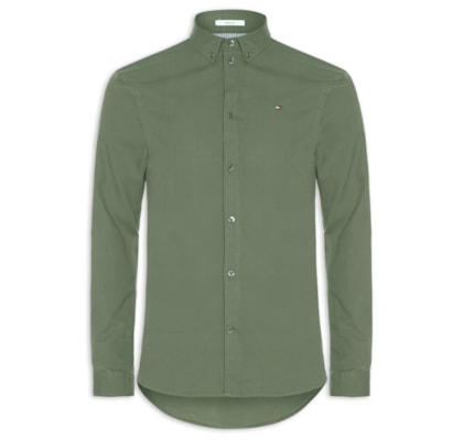 Camisa Masculina Regular Fit Oxford – Verde