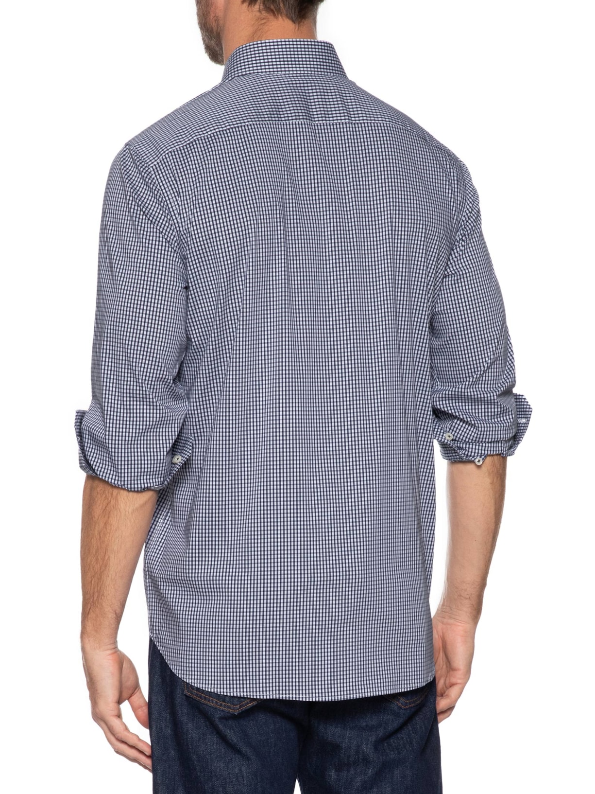 Camisa Masculina Regular Fit Tech Com Bolso Azul Aramis