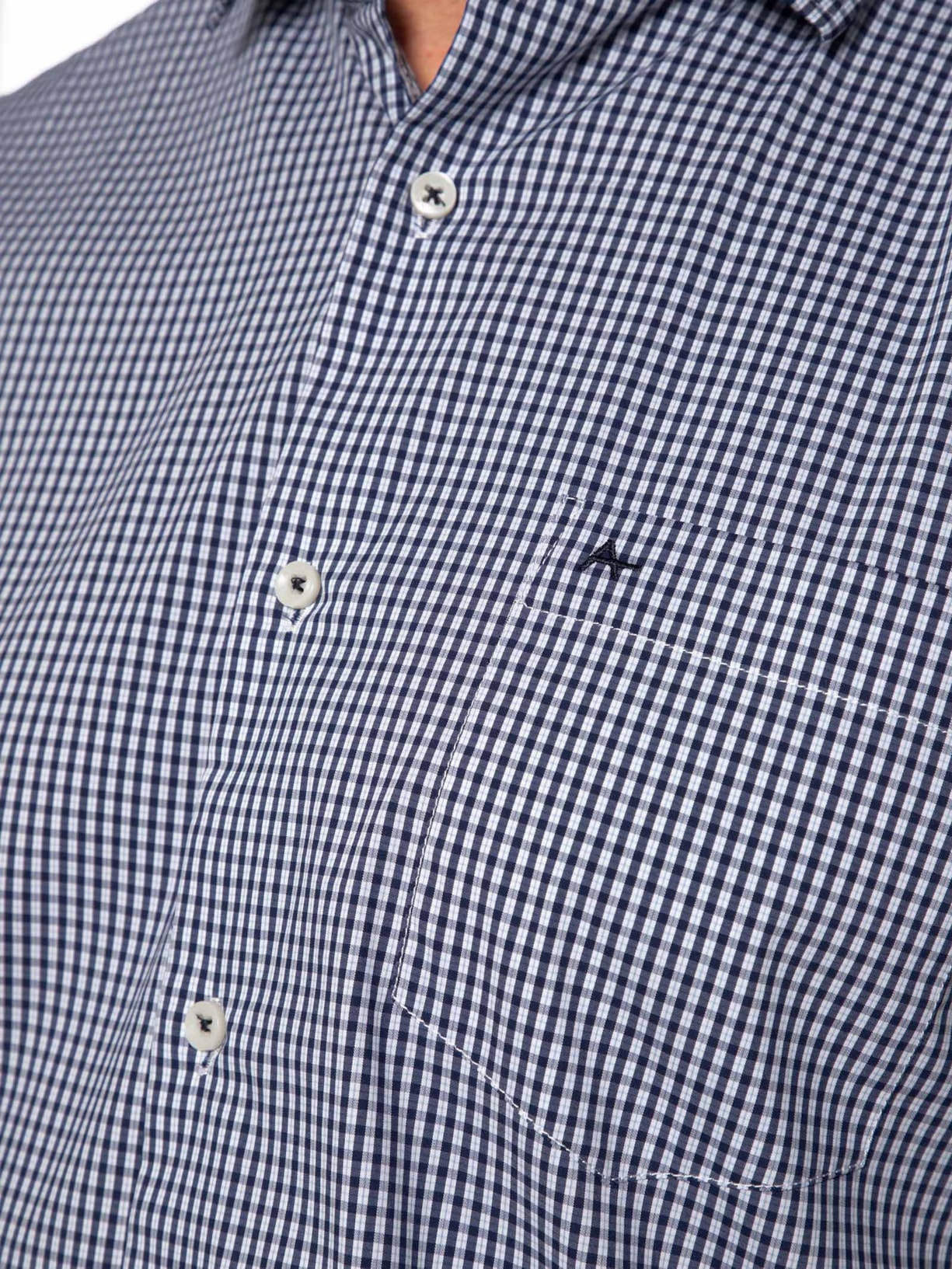 Camisa Masculina Regular Fit Tech Com Bolso Azul Aramis