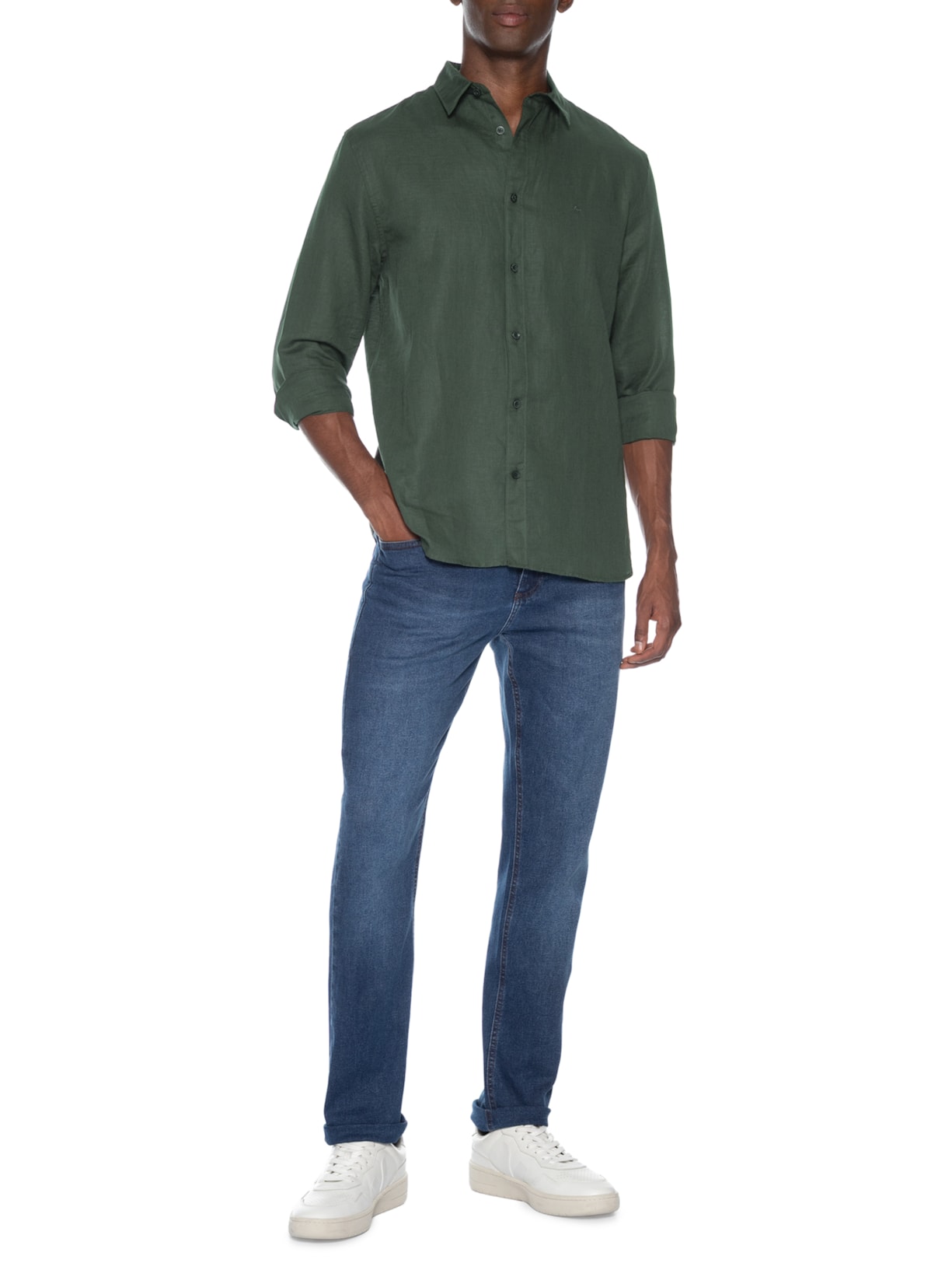 Camisa Masculina Regular Lausanne Verde Aramis