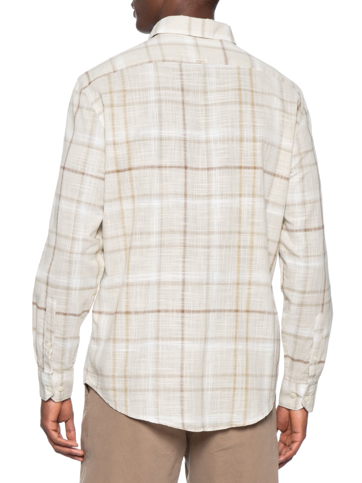 Camisa Masculina Regular Maxi Flame Bege Aramis