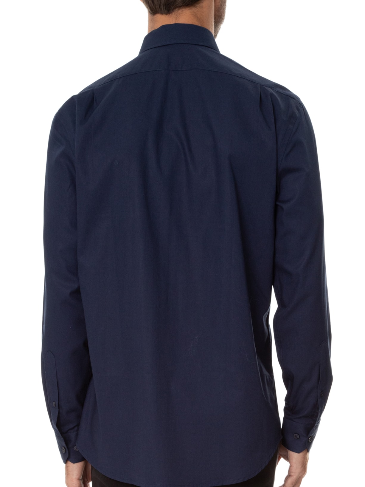 Camisa Masculina Regular Social Lisa Azul Aramis