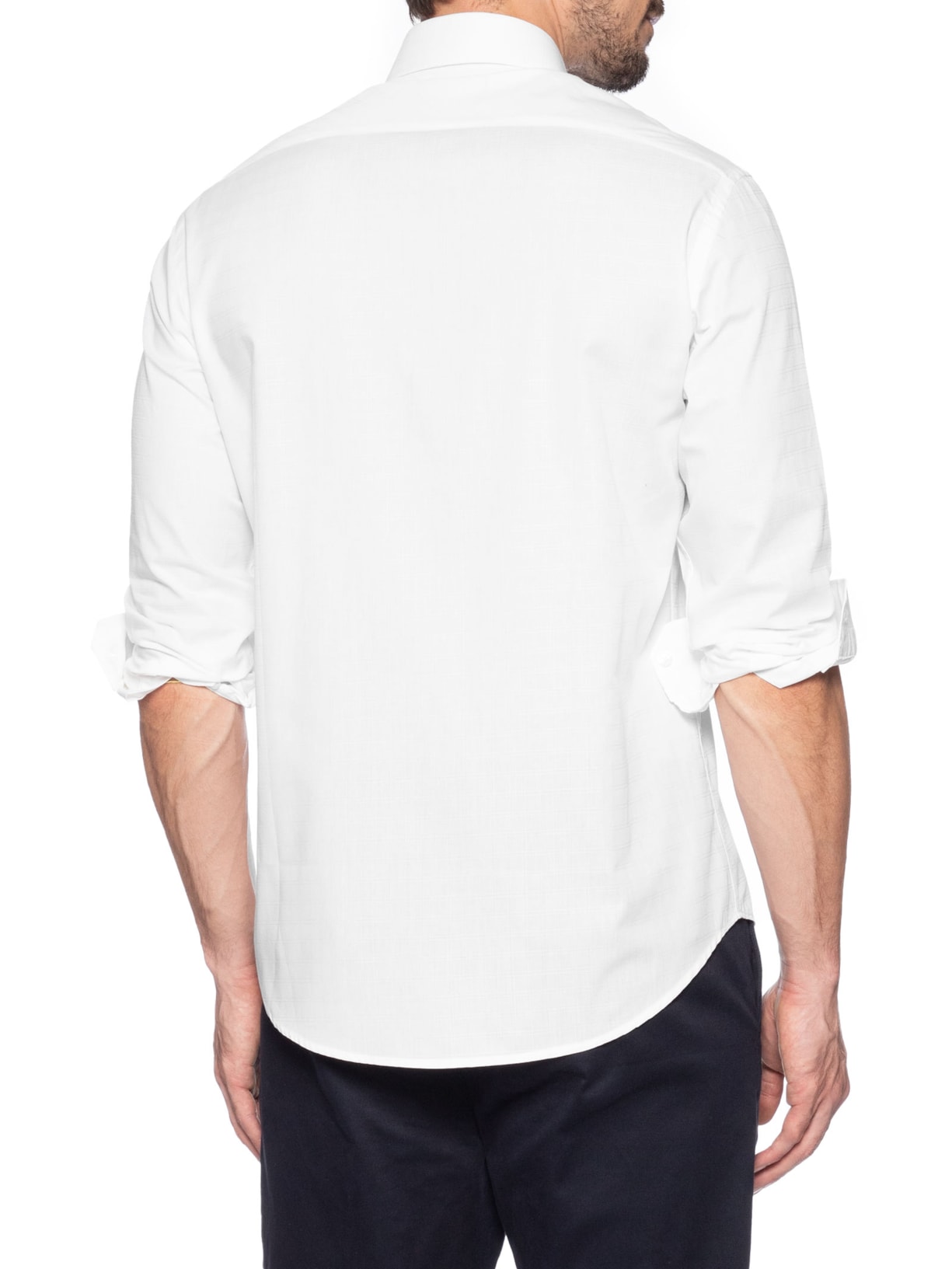 Camisa Masculina Regular Tricoline Mac Out Branco Aramis