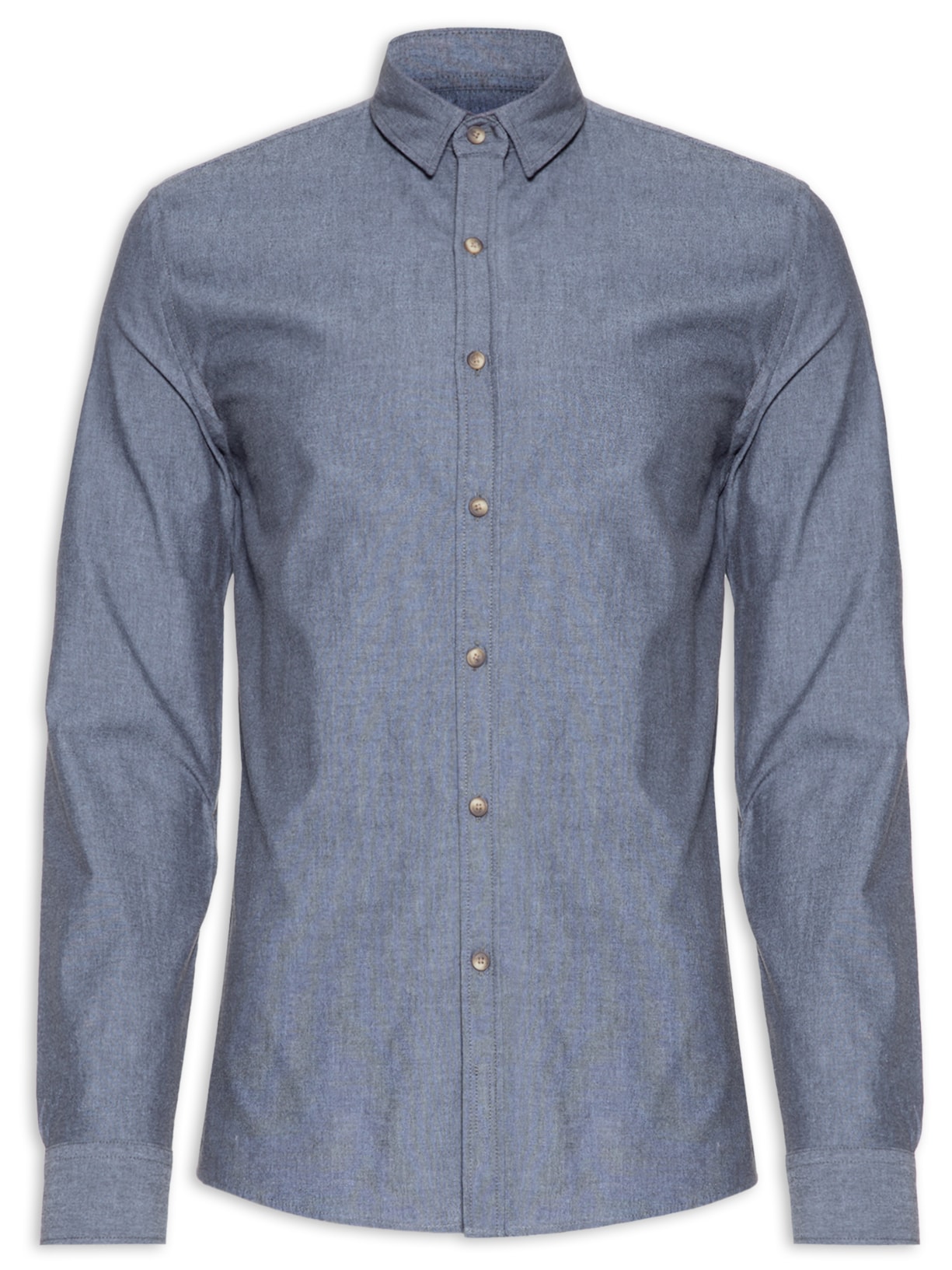 Camisa Masculina Relax - Azul