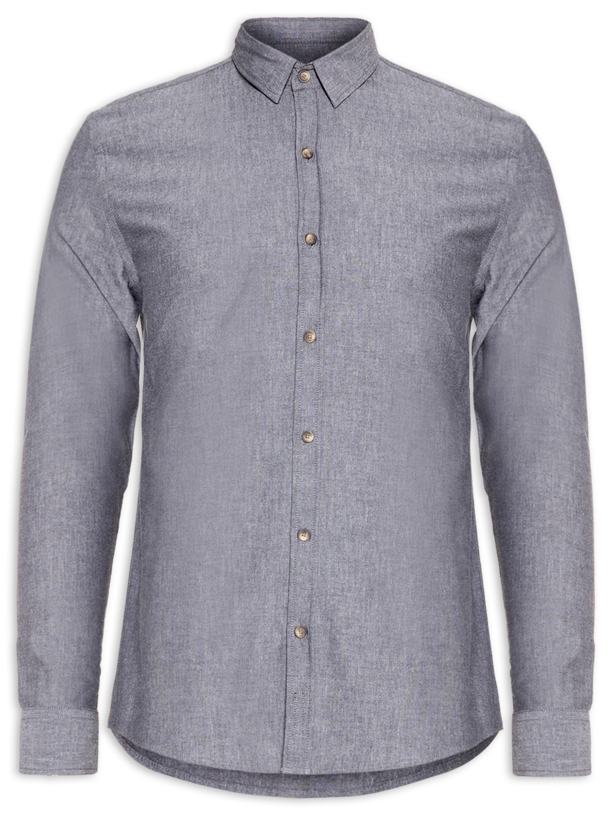 Camisa Masculina Relax - Cinza