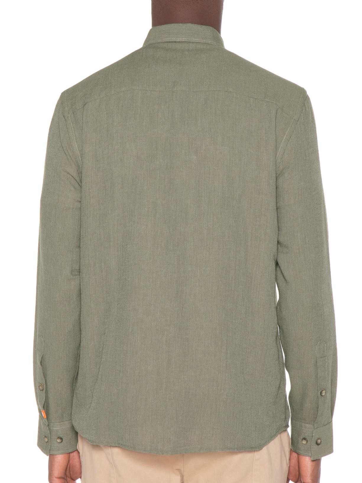 Camisa Masculina Relax Com Bolsos Premium Verde Jab
