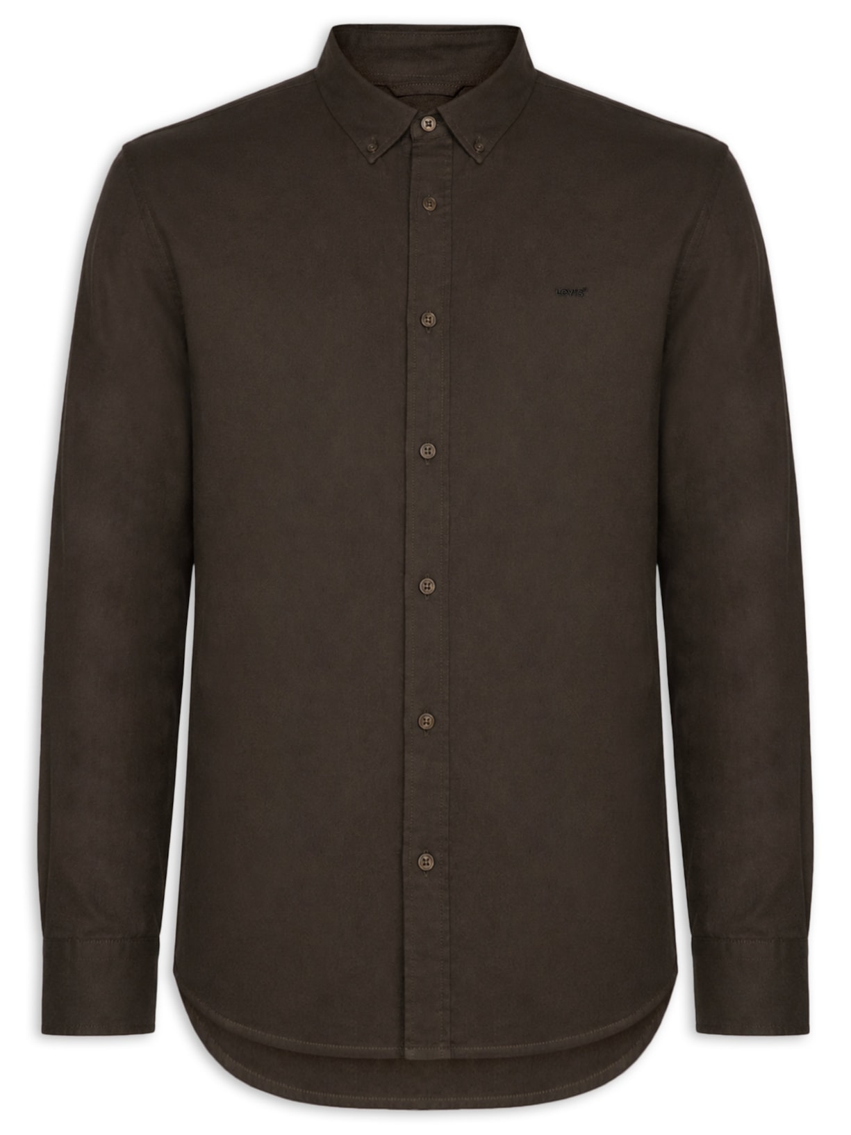 Camisa Masculina Relaxed Fit Authentic Button Down Marrom Levi's