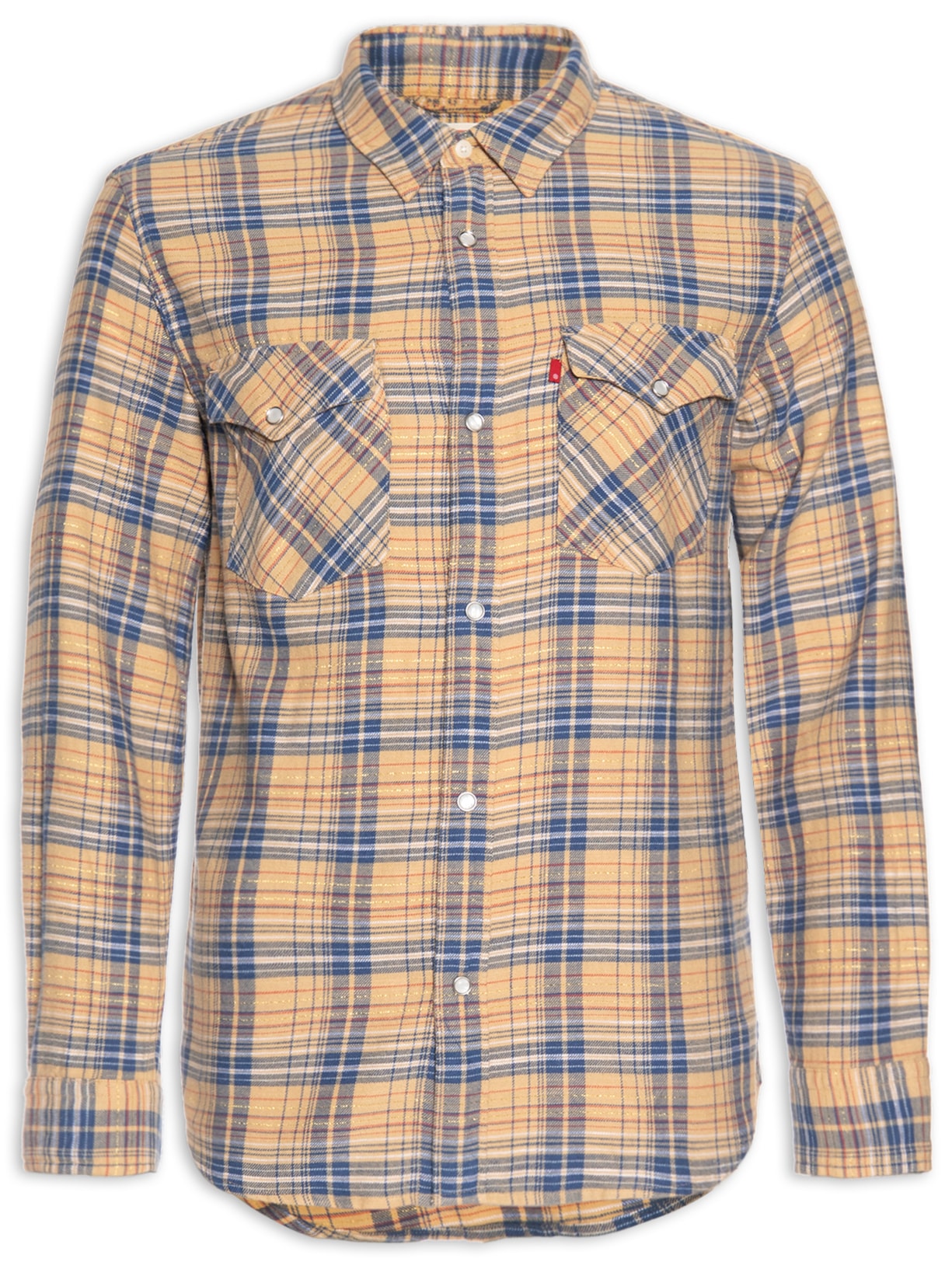Camisa Masculina Relaxed Fit Western - Amarelo