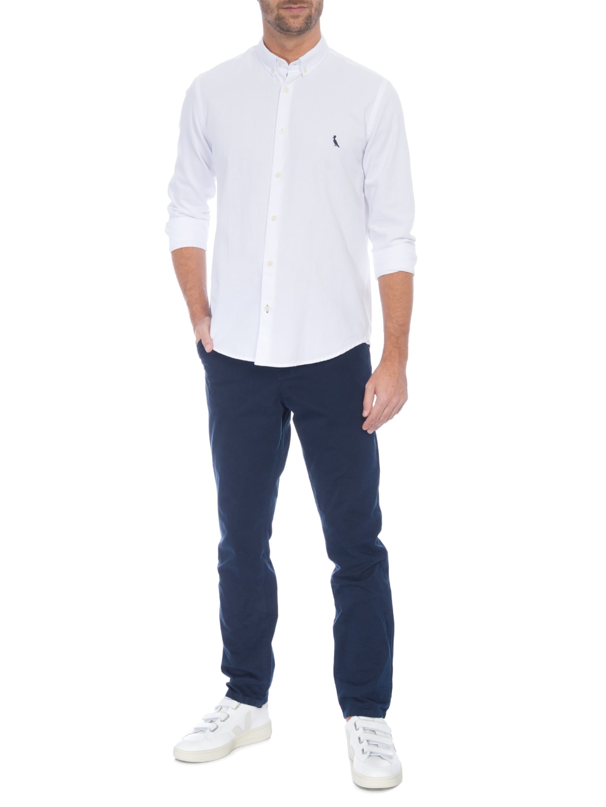 Camisa Masculina Reserva Sport Oxford Branco Reserva