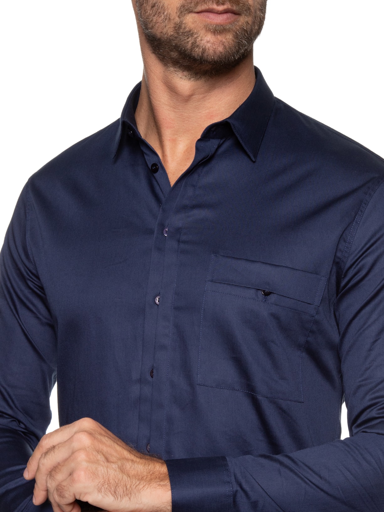 Ricardo Almeida Camisa Masculina Revo Social Azul