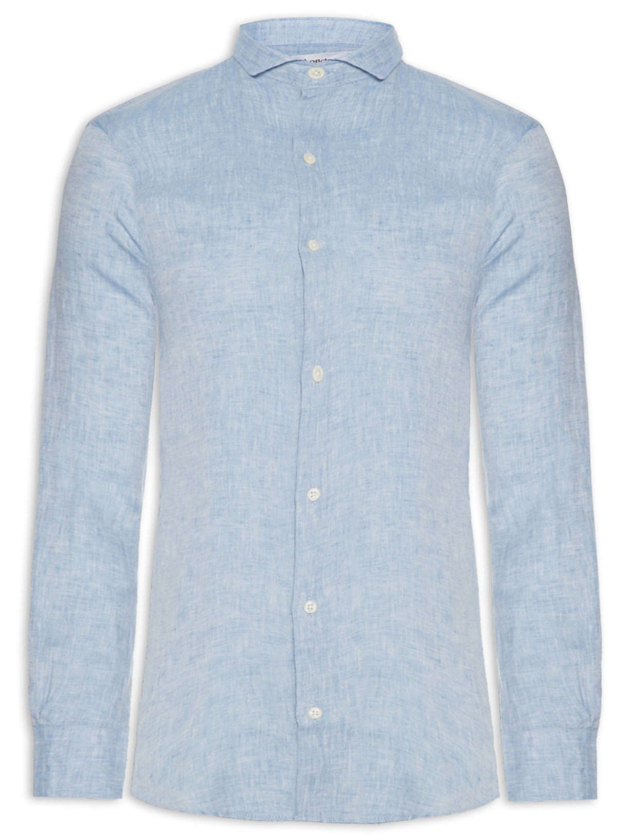 Camisa Masculina Roma Linho Manga Longa - Azul