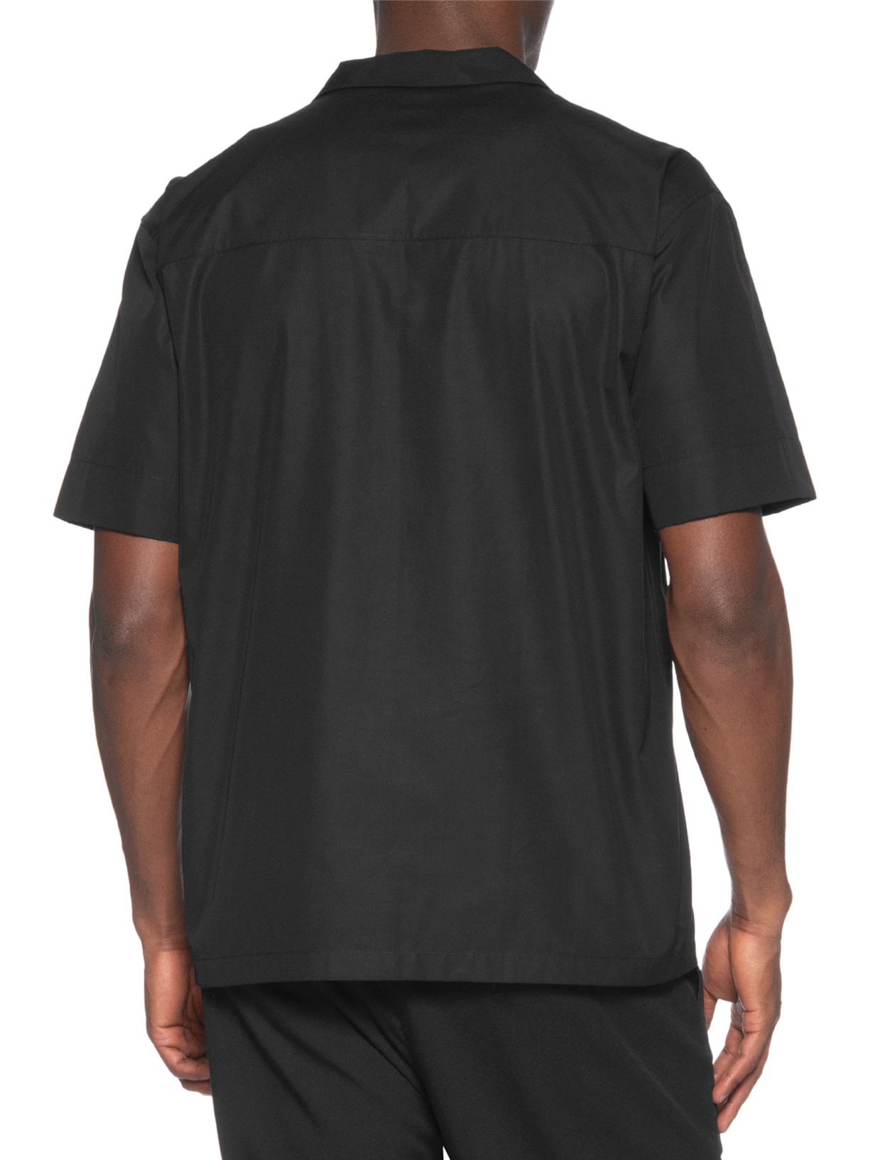 Camisa Masculina Roy Box Com Bolso Em Algodão Pima Preto Ricardo Almeida