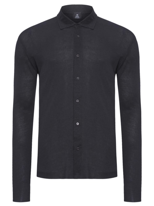 Camisa Masculina Rustic Pesponto - Preto