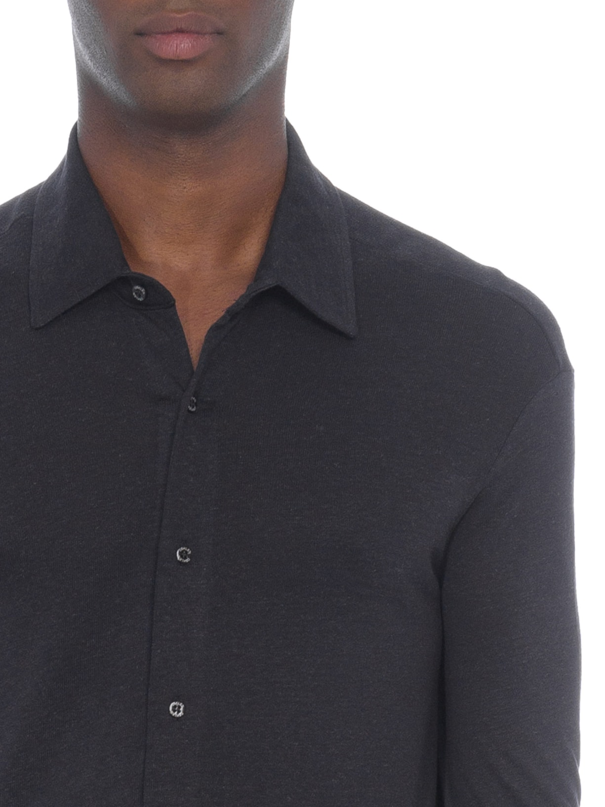 Camisa Masculina Rustic Pesponto Preto Osklen