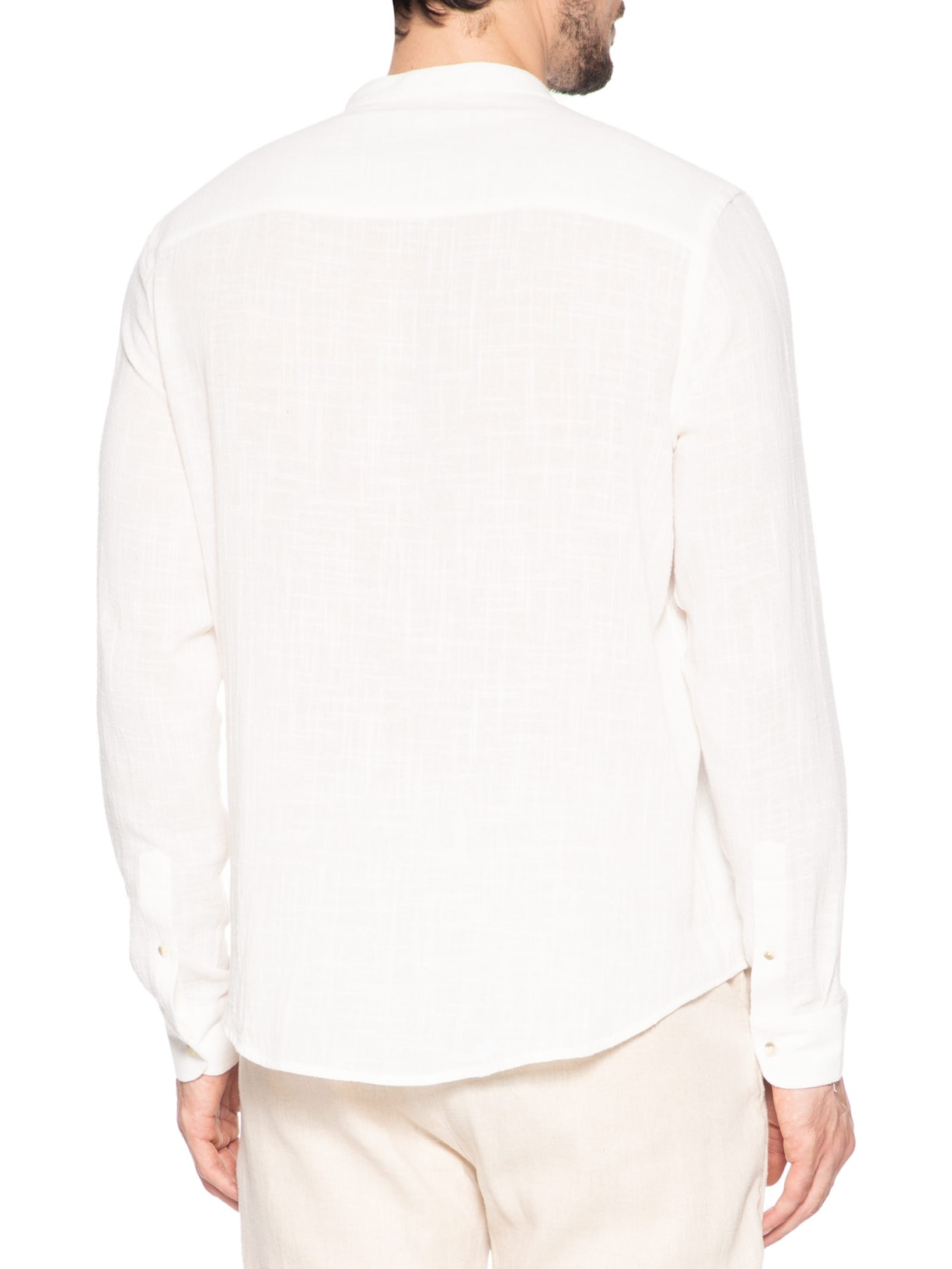 Camisa Masculina Santorini Regular Fit Branco Sergio K