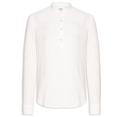 Camisa Masculina Santorini Regular Fit - Branco