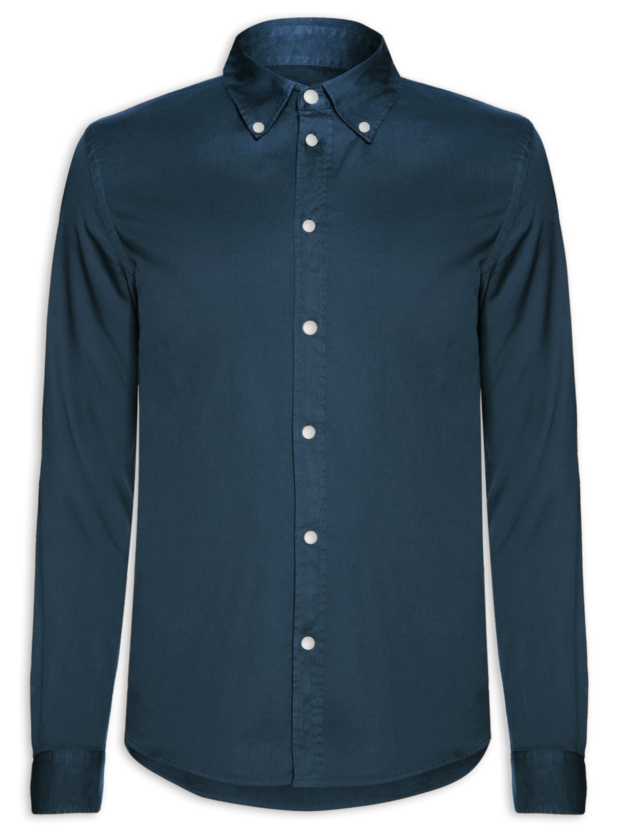 Camisa Masculina Sarja Tinturada - Azul