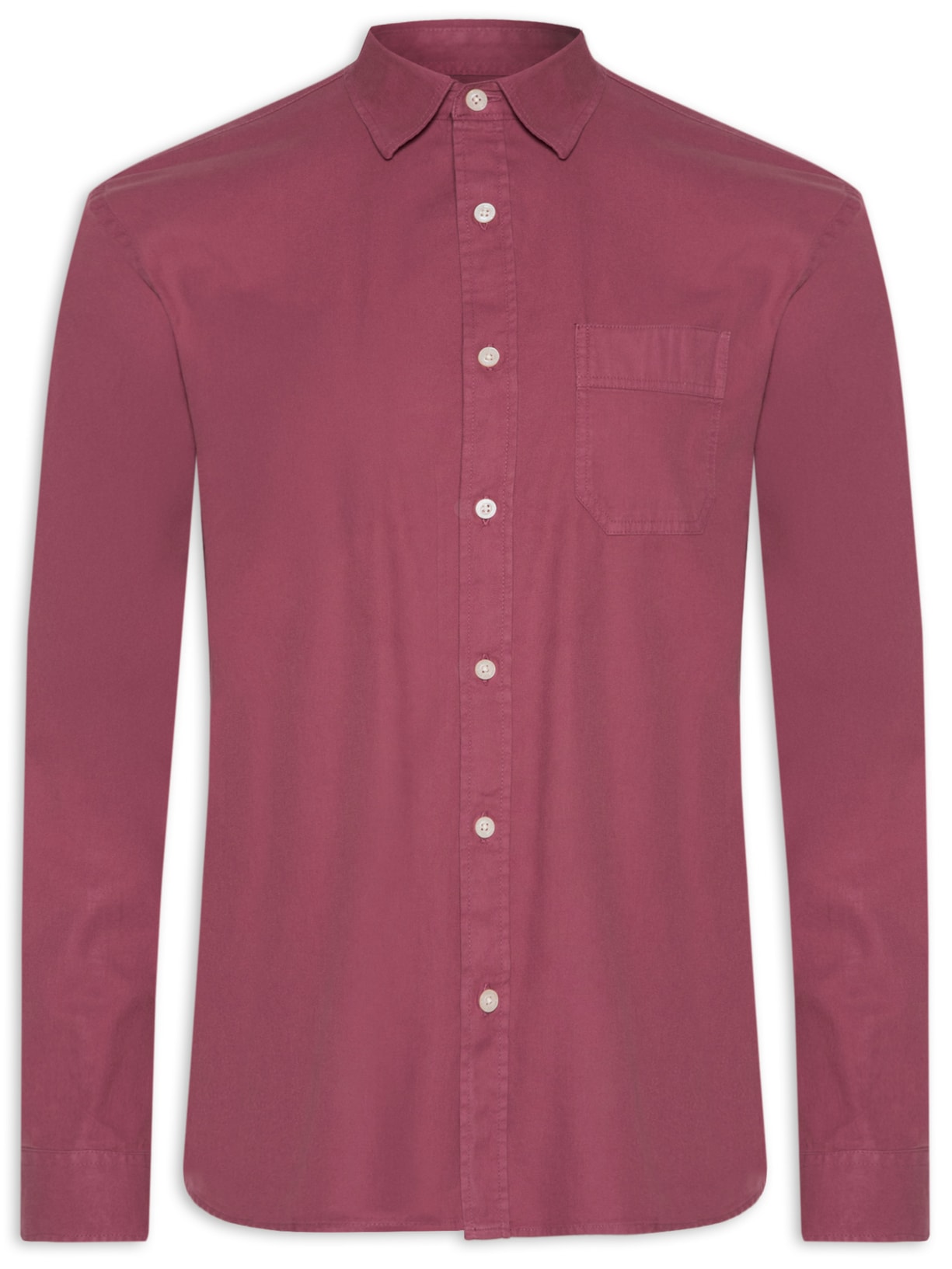 Camisa Masculina Sarja Tinturada Vermelho Zapalla