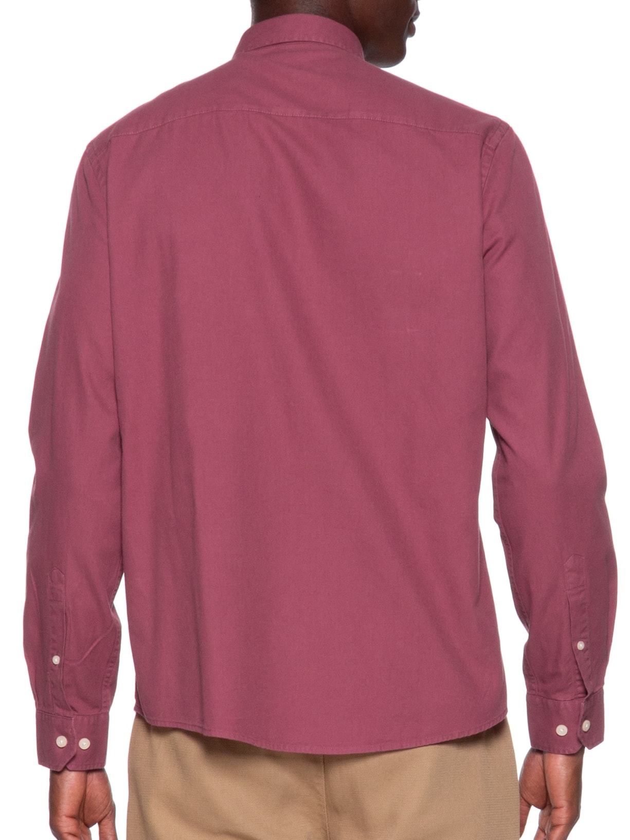 Camisa Masculina Sarja Tinturada Vermelho Zapalla