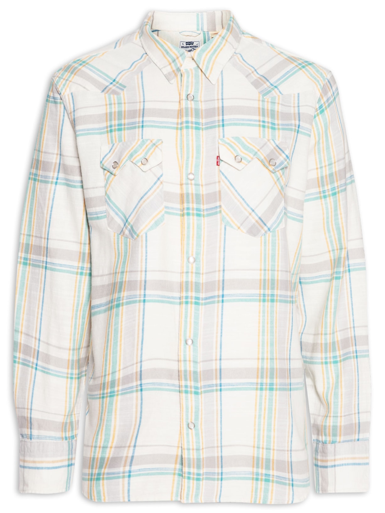Camisa Masculina Sawtooth Rlx Fit Western - Off White