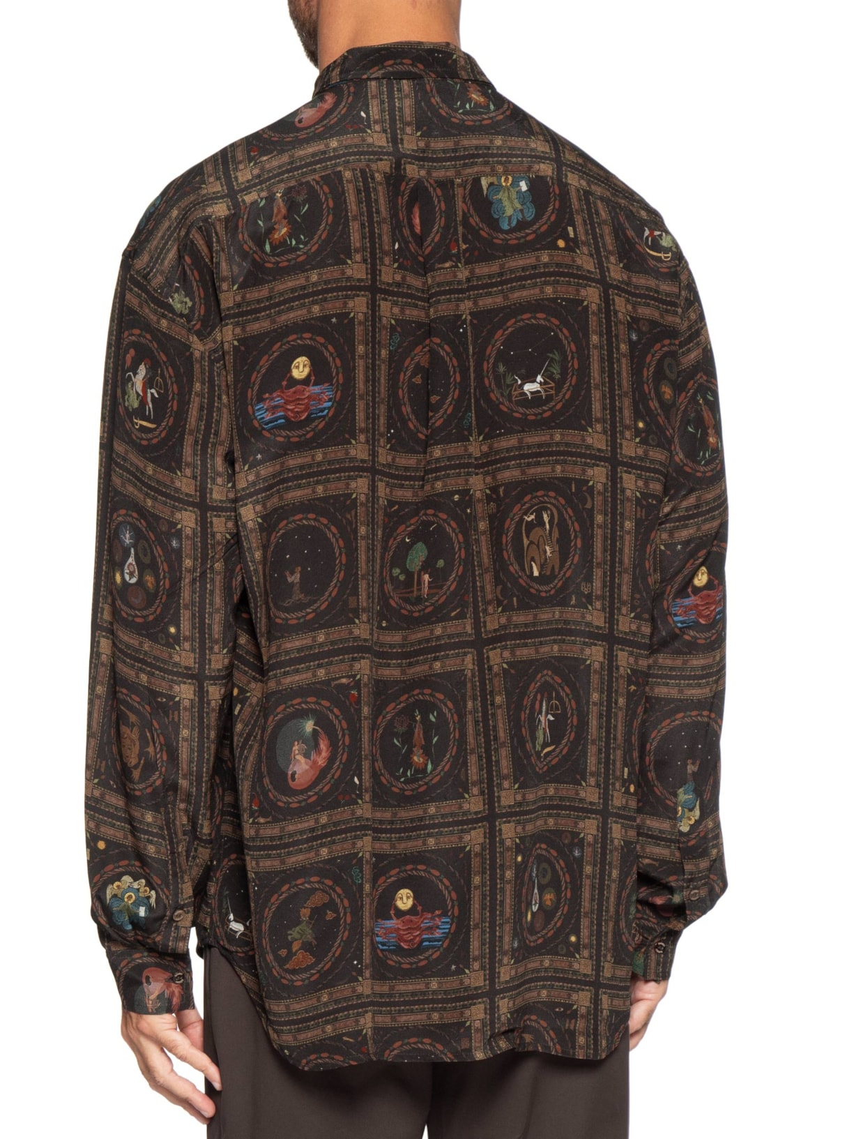 Camisa Masculina Seda Over Akashica – Marrom Handred