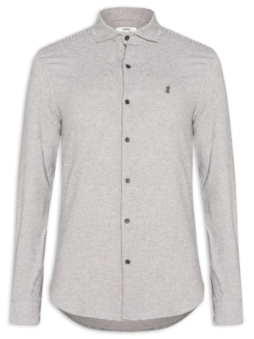 Camisa Masculina Setas Bicolor – Bege