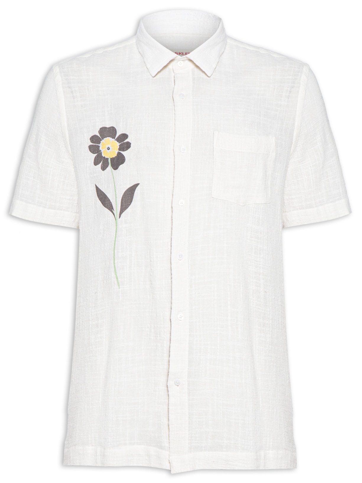 Camisa Masculina Silk Local - Off White
