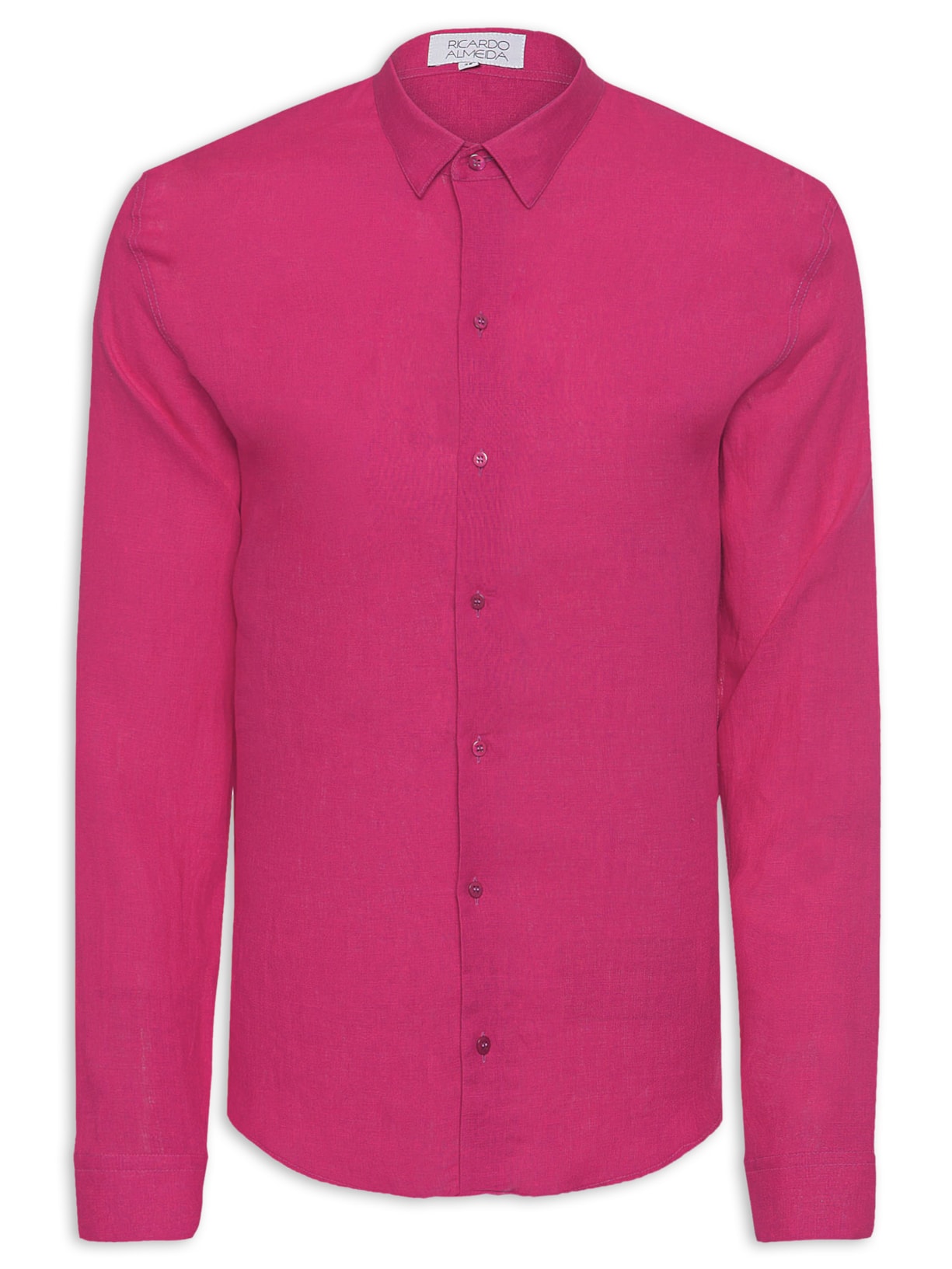 Camisa Masculina Silver Linho - Rosa