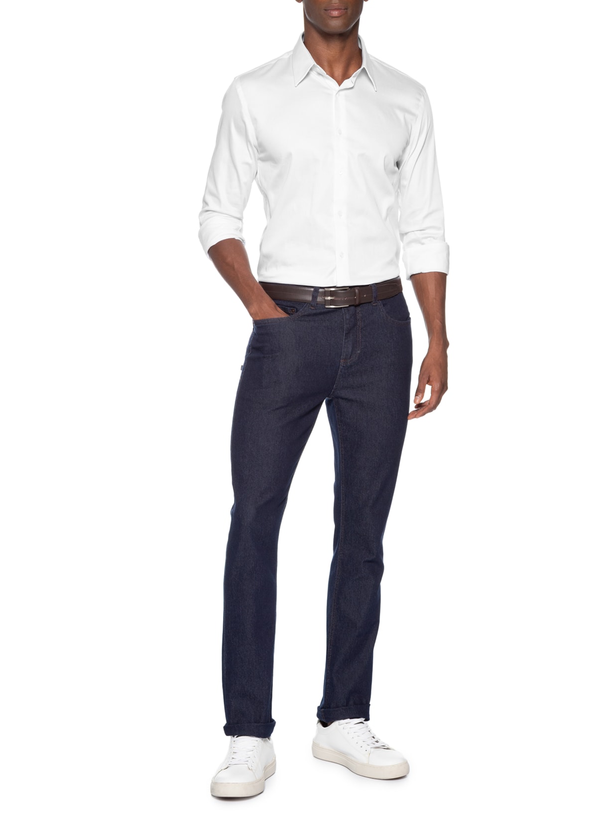 Camisa Masculina Silver – Branco Sergio K