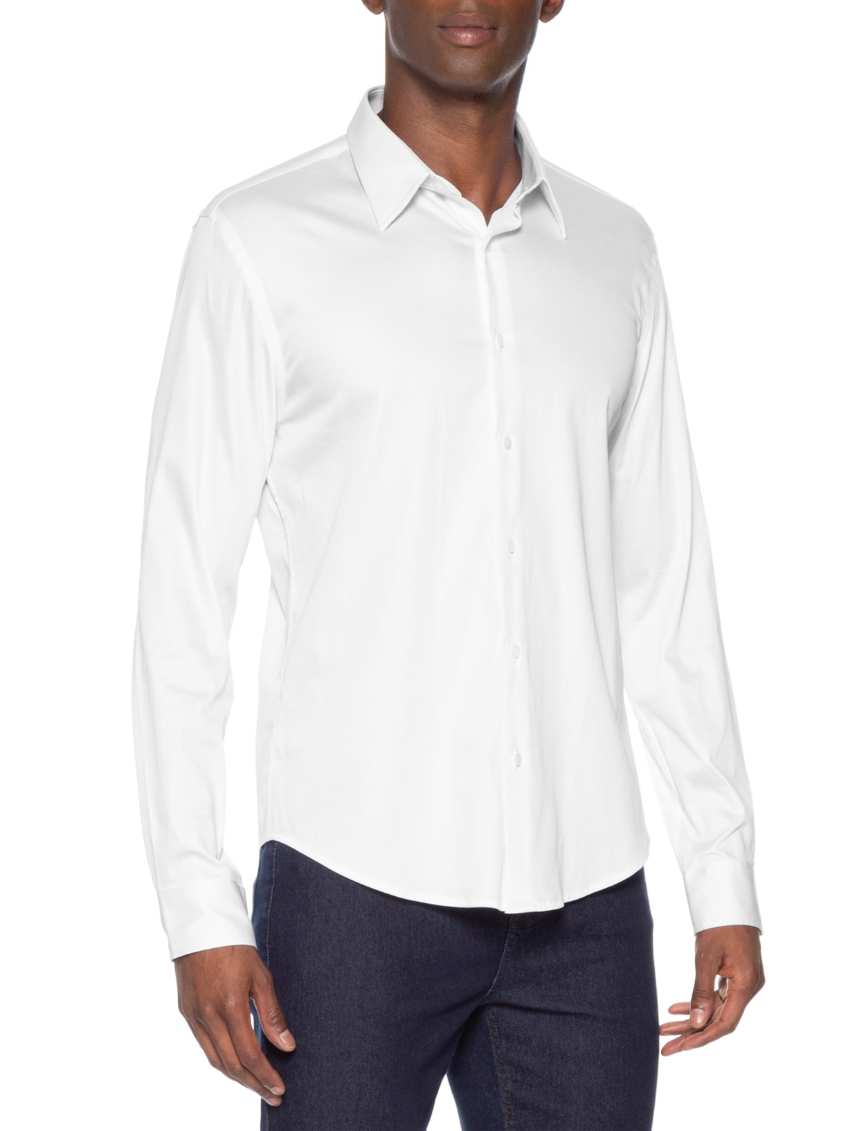 Camisa Masculina Silver – Branco Sergio K