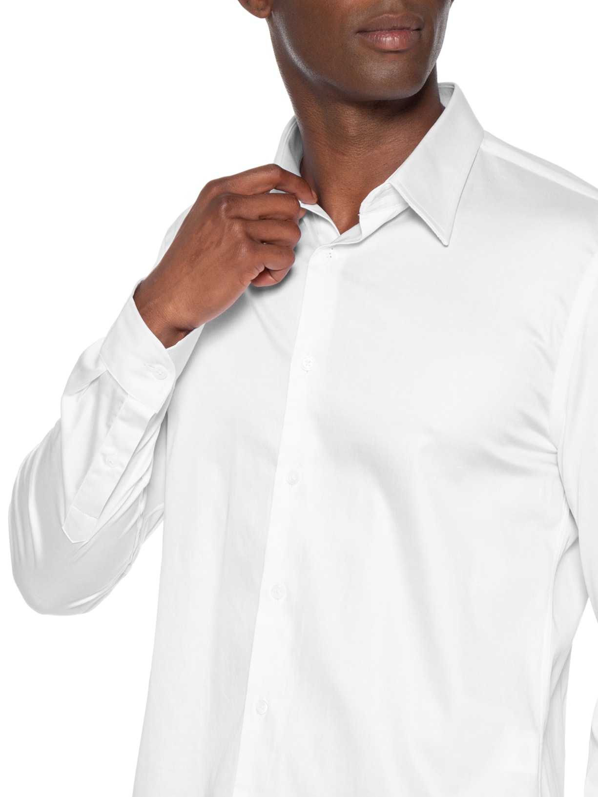 Camisa Masculina Silver – Branco Sergio K