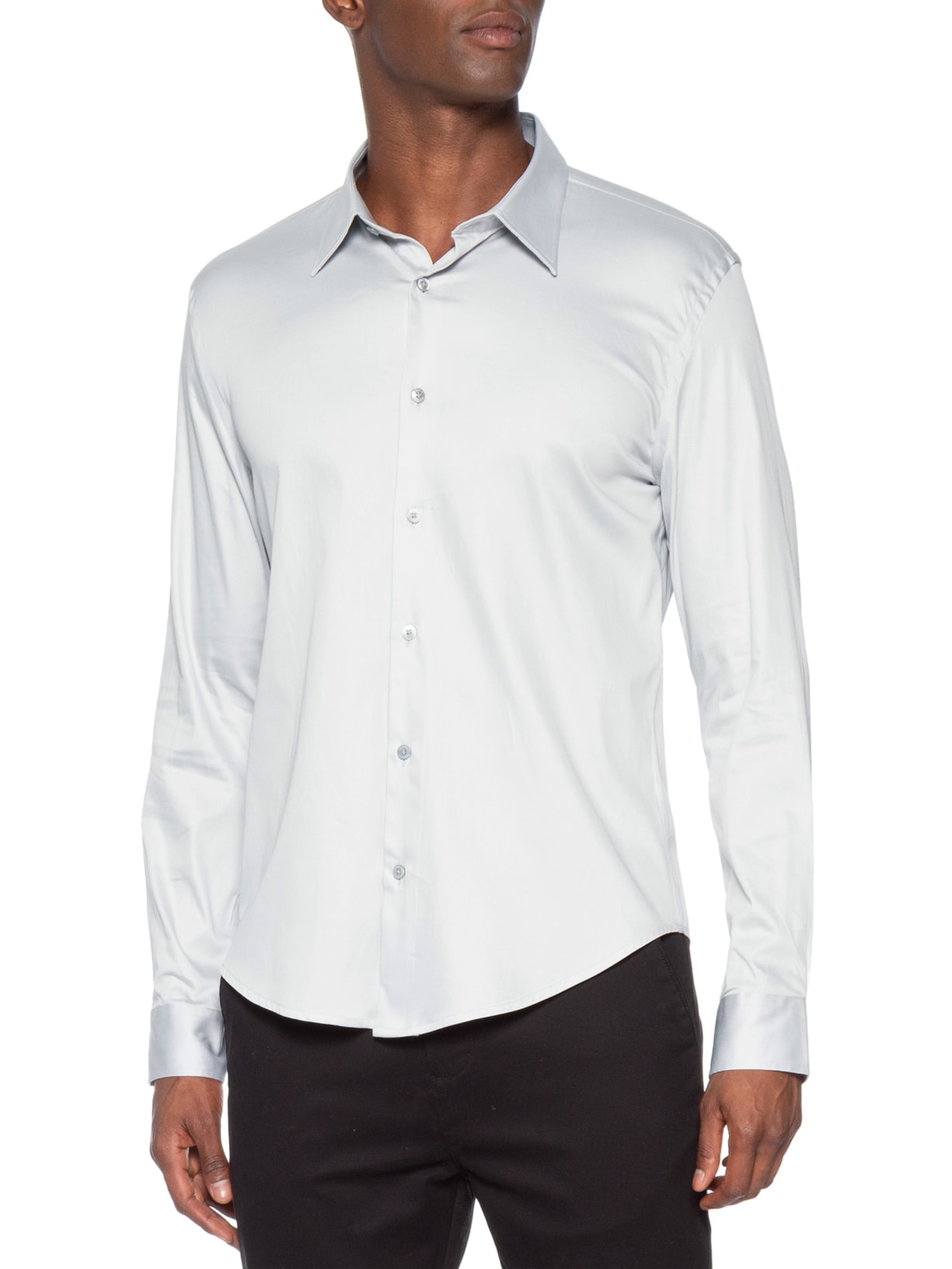 Camisa Masculina Silver – Cinza Sergio K