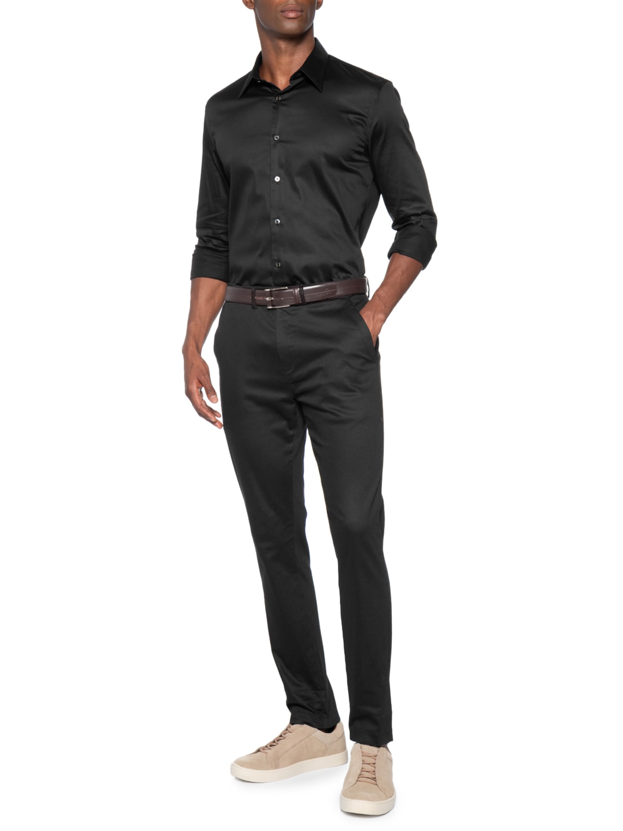 Camisa Masculina Silver – Preto Sergio K