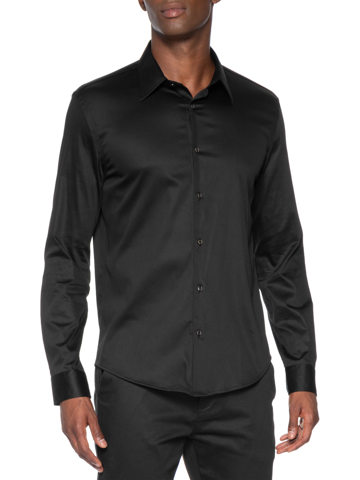 Camisa Masculina Silver – Preto Sergio K