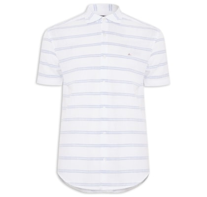 Camisa Masculina Sl Flame Listrado Out - Branco