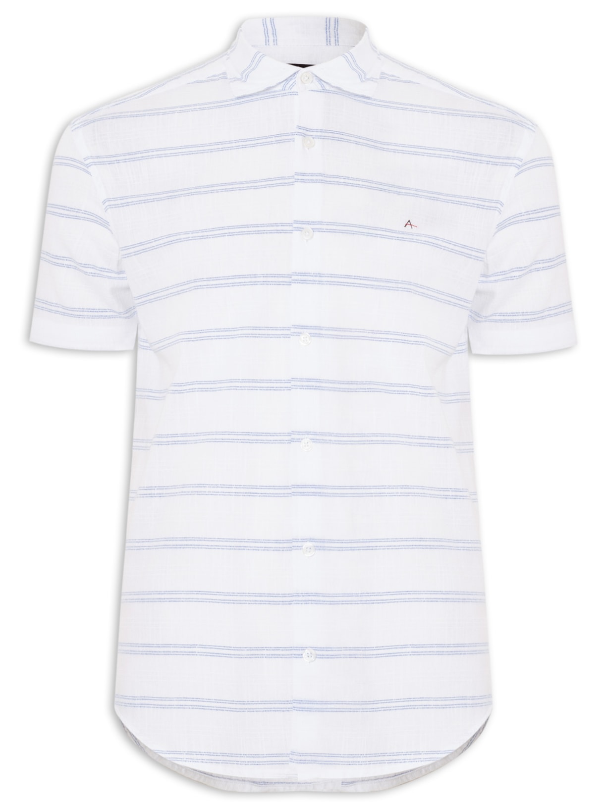 Camisa Masculina Sl Flame Listrado Out - Branco
