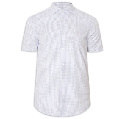 Camisa Masculina Sl Tric Xadrez Out - Azul