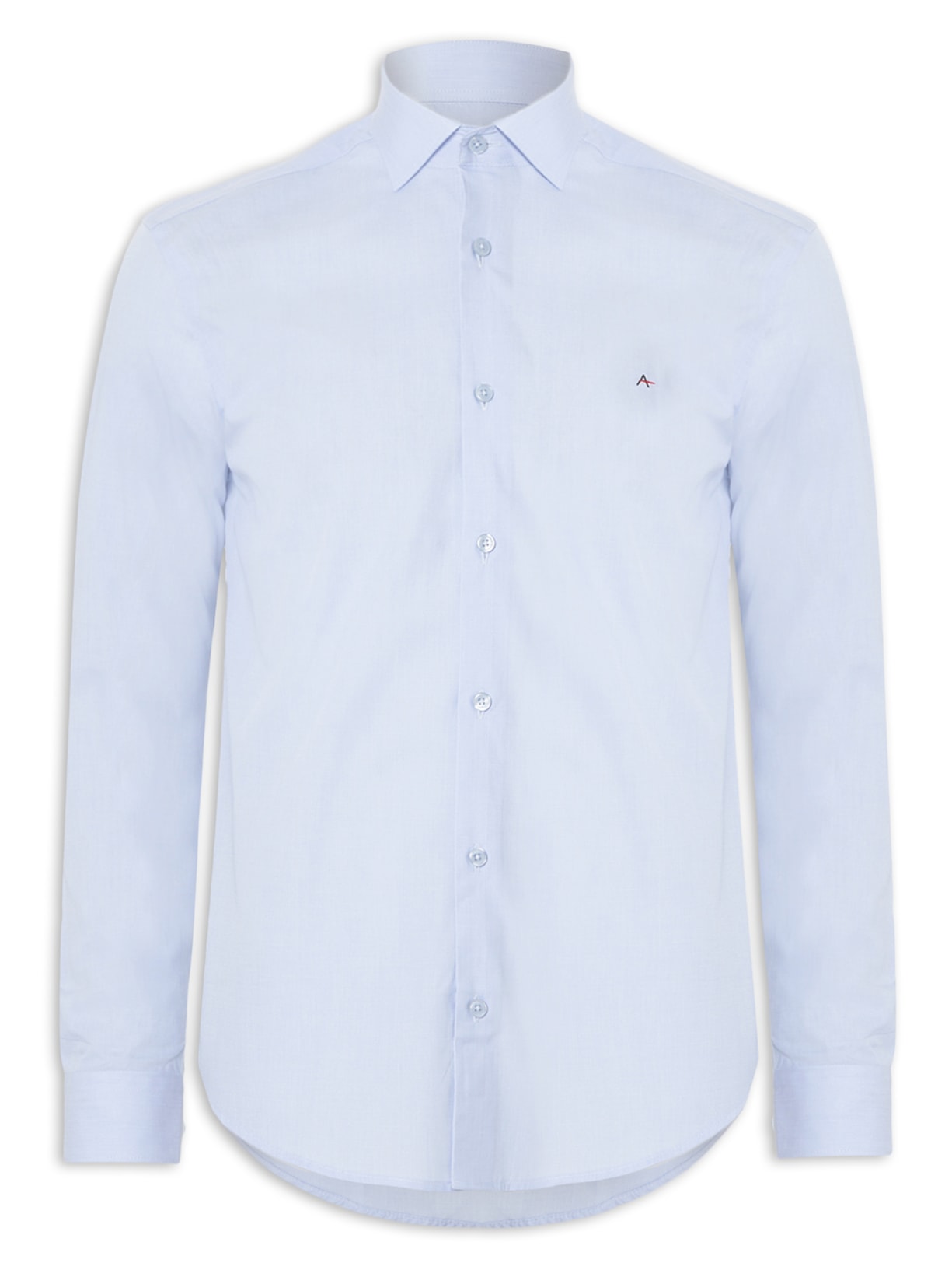 Camisa Masculina Sl Tricoline Fil A Fil Out Azul Aramis