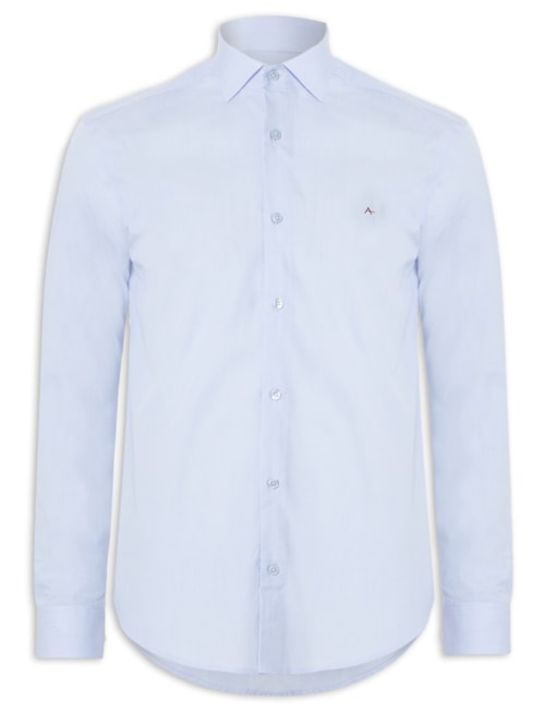 Camisa Masculina Sl Tricoline Fil A Fil Out - Azul