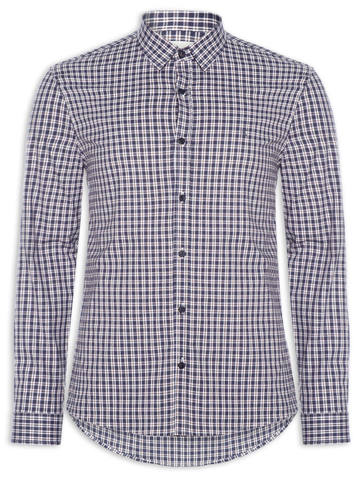 Camisa Masculina Slim Cotton Stretch Azul Calvin Klein Jeans