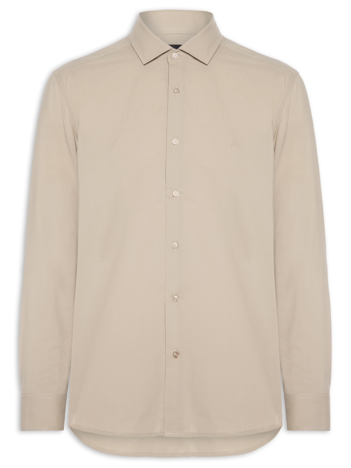 Camisa Masculina Slim Fio 60 Carbon Touch Bege Aramis