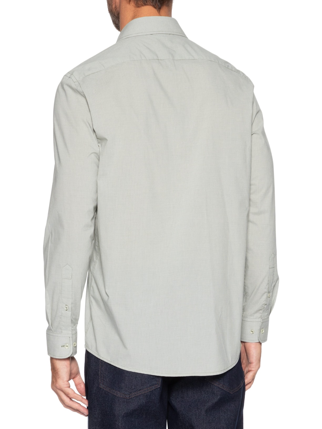 Camisa Masculina Slim Fio 60 Carbon Touch Mecla Verde Aramis