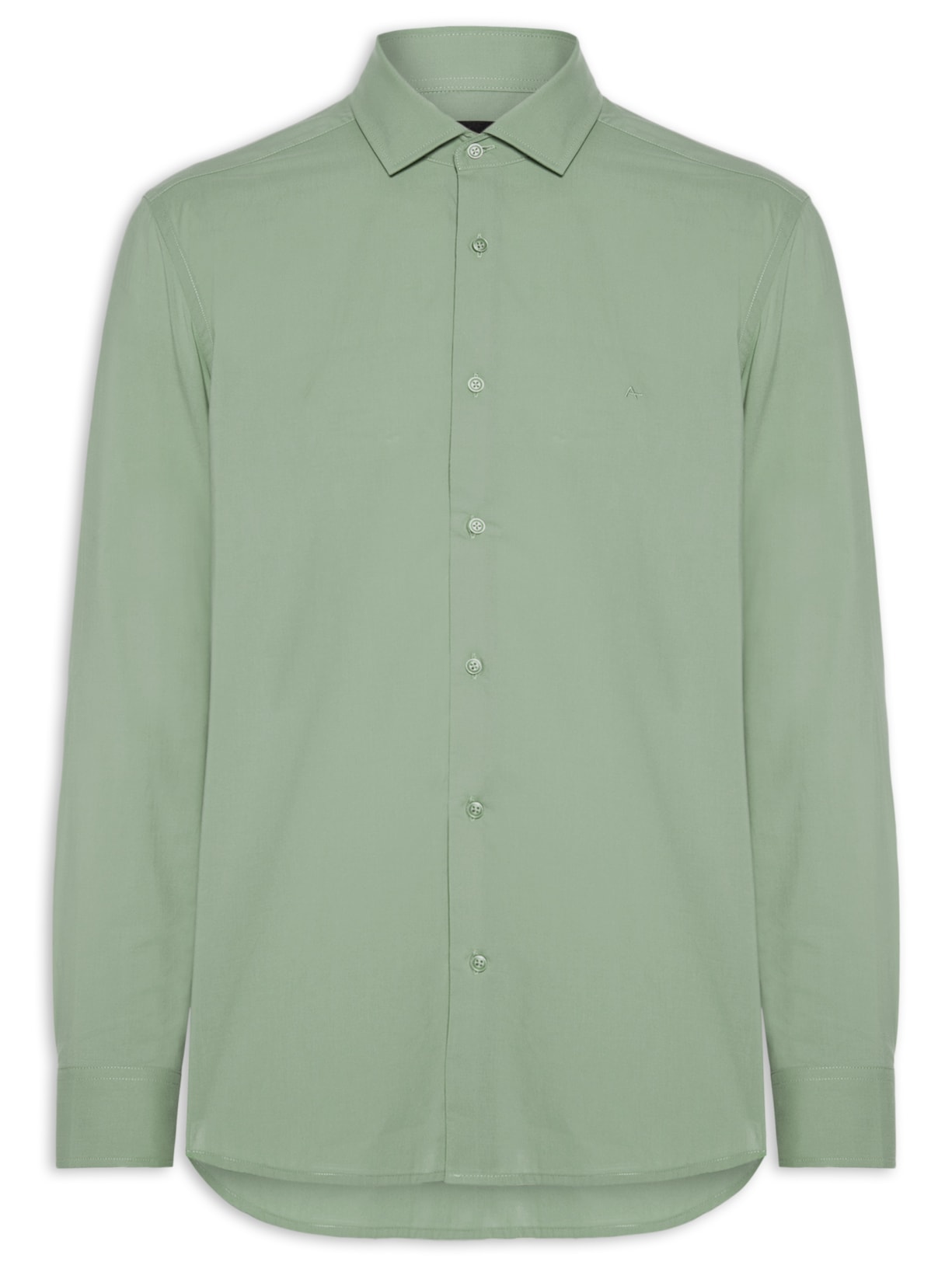 Camisa Masculina Slim Fio 60 Carbon Touch Verde Aramis